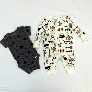 Modern moments unisex onesie set, 0-3 m, NWOT